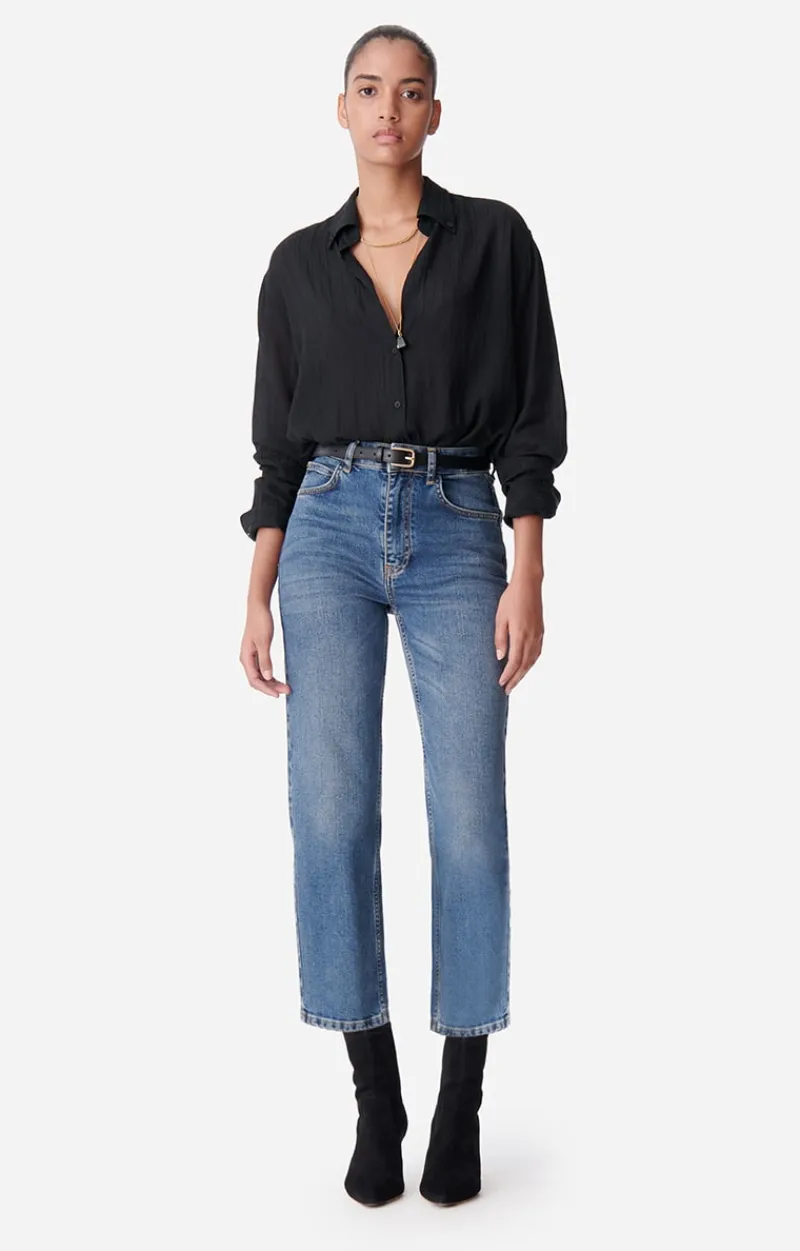 Vanessa Bruno Jean Cropped Og En Coton^ Denim