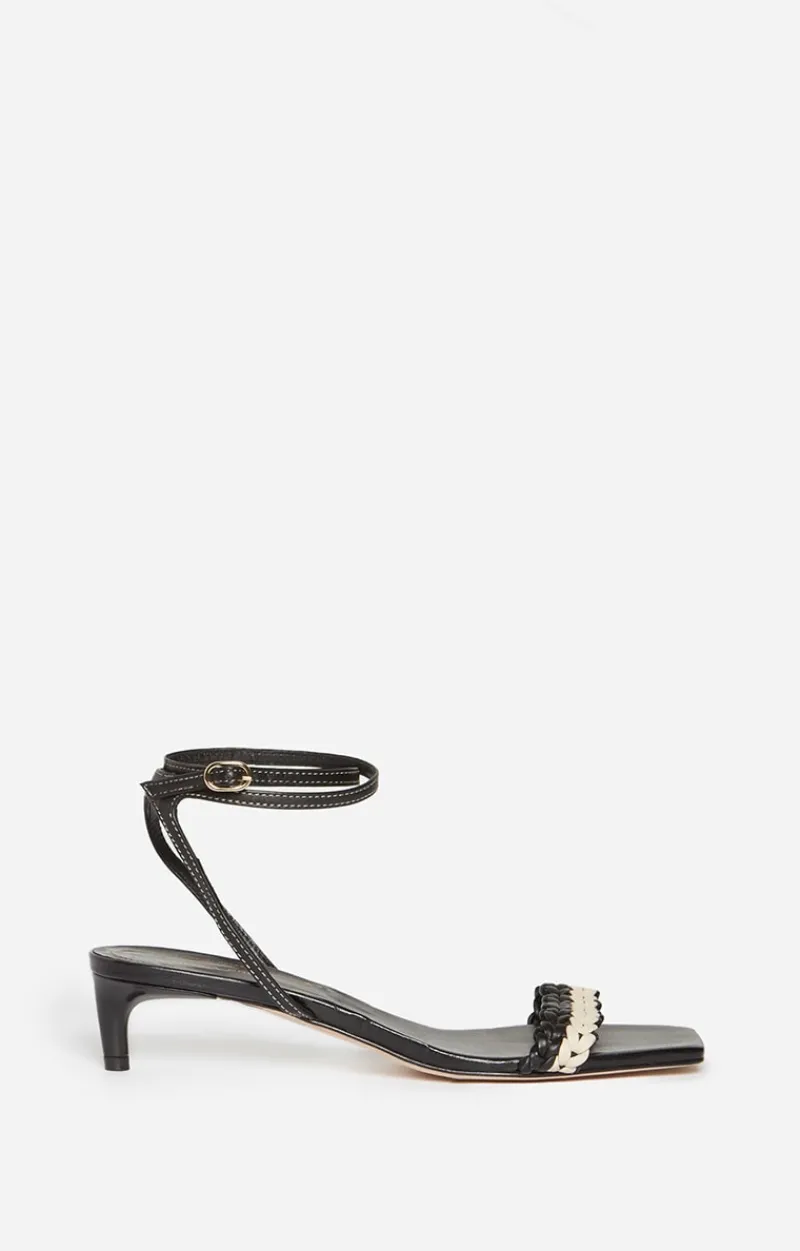 Vanessa Bruno Sandales u00c0 Talon Tressées En Cuir D'Agneau^ Chaussures